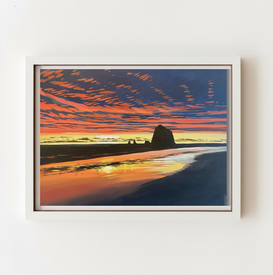 Haystack Sunset